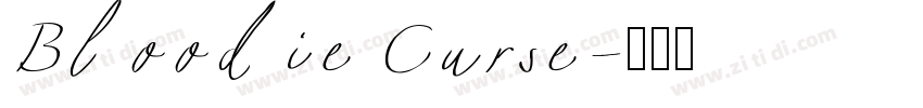 Bloodie Curse字体转换